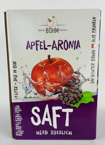Bag-in-Box - Apfel Aronia Saft - herb süsslich