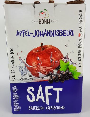 Bag-in-Box - Apfel Johannesbeere Saft - säuerlich erfrischend